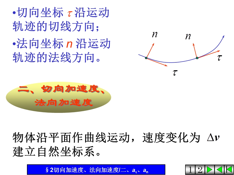 大学物理切向加速度和法向加速度.ppt_第3页