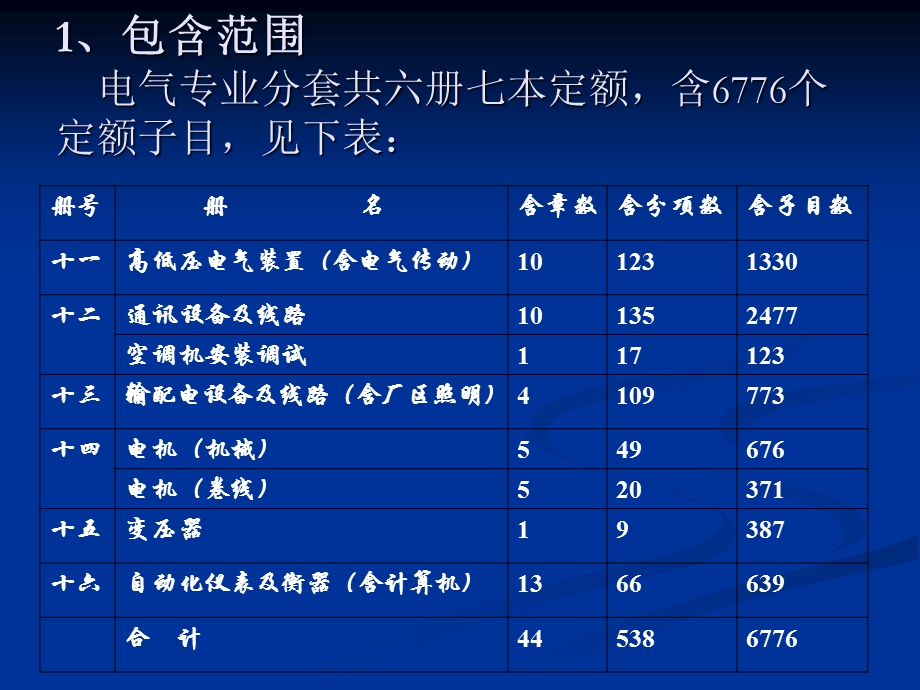 电气专业分套冶检定额使用说明.ppt_第3页