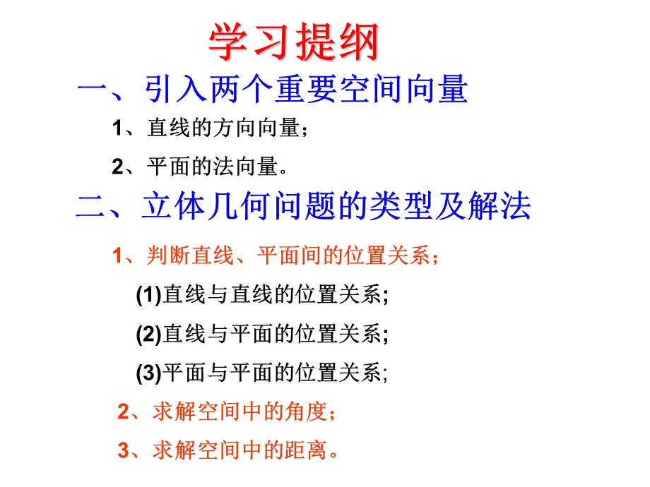 立体几何中的向量方法用.ppt_第2页