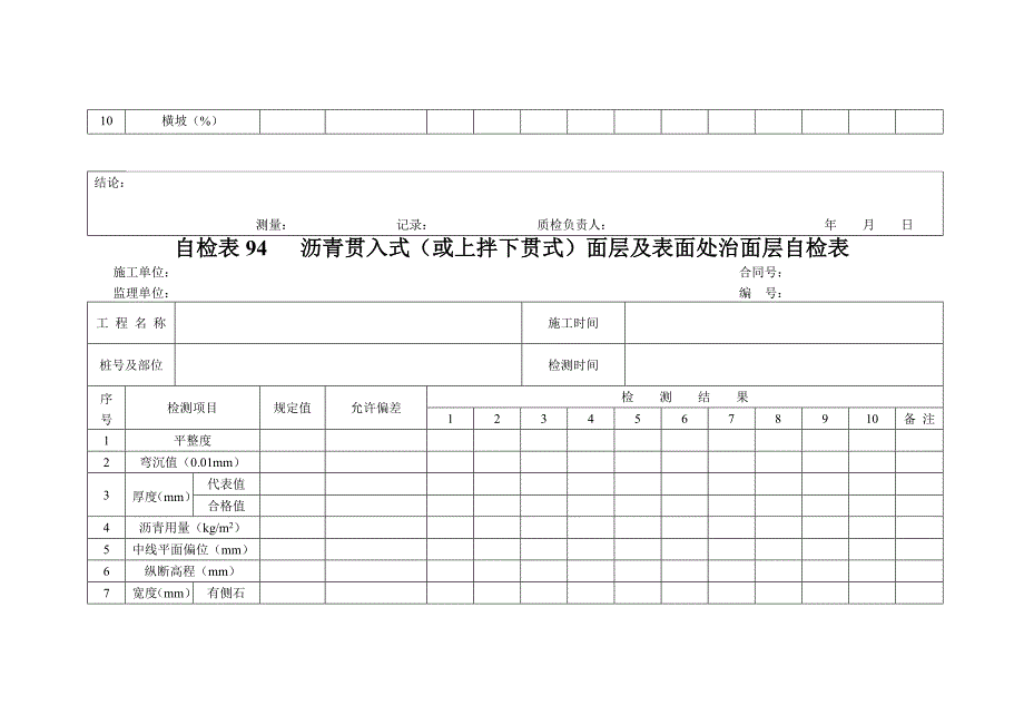 路面交通工程自检表格.doc_第3页