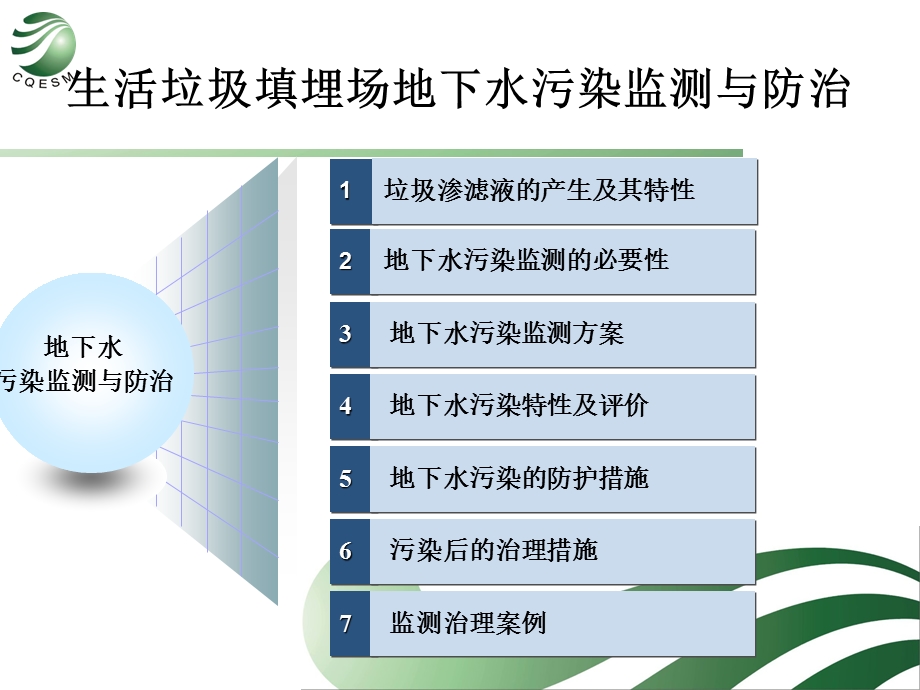 生活垃圾填埋场地下水污染监测与防治.ppt_第1页