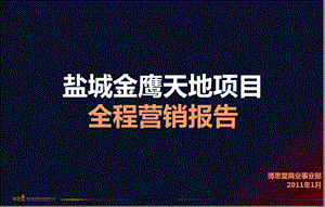 博思堂江苏盐城金鹰天地项目全程营销报告.ppt