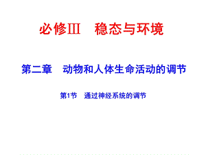 通过神经系统的调节人教.ppt