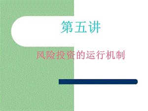 风险投资的运行机制.ppt