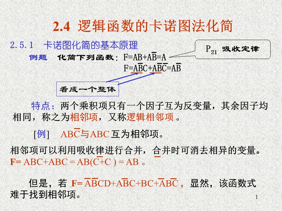 逻辑函数的卡诺图法化.ppt_第1页