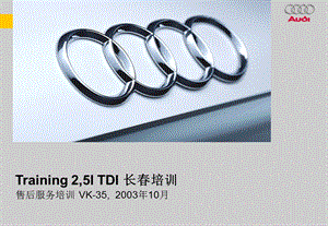 大众奥迪2.5LV6TDI4V柴油发动机技术培训课件.ppt