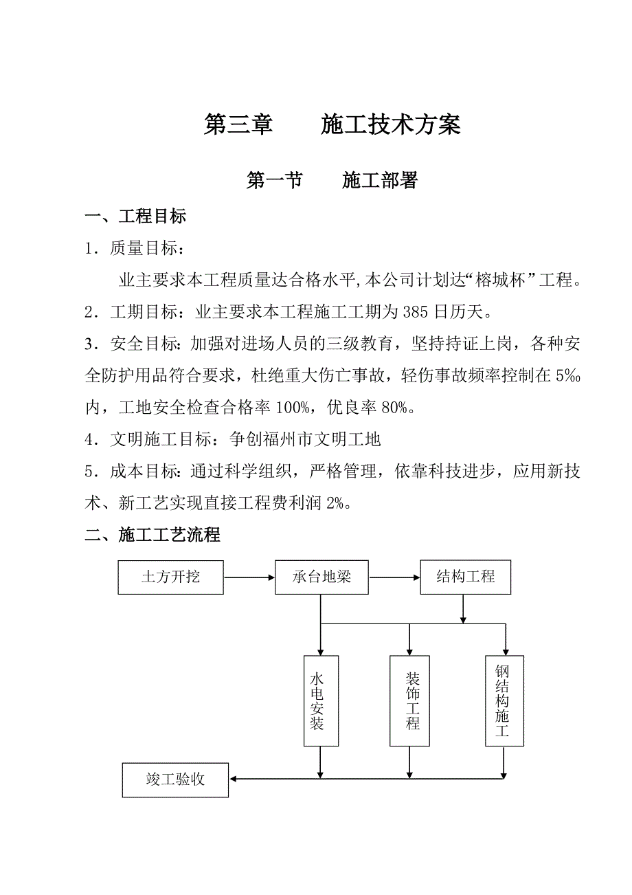 第三章 主要分项工程施工方案第一、二节施工部署.doc_第1页