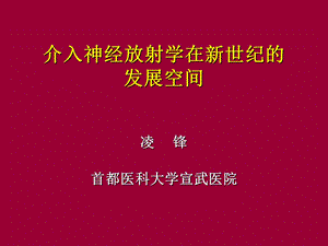 介入神经放射学在新世纪的发展空间.ppt