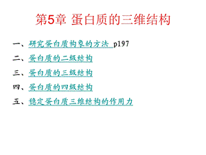 蛋白质化学蛋白质的三维结构.ppt