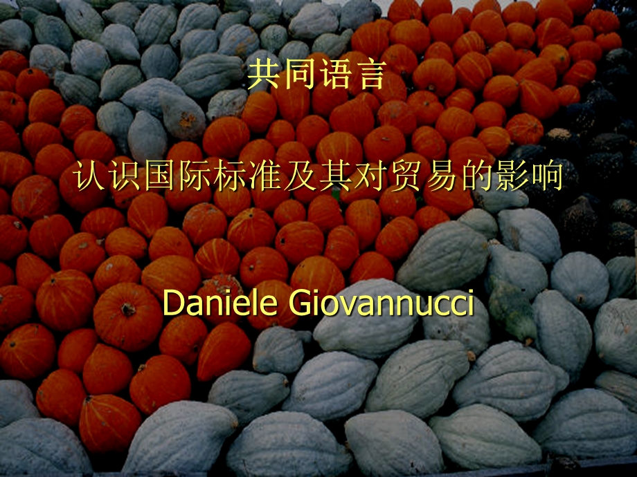 共同语言认识国际标准及其对贸易的影响DanieleGiovannucci.ppt_第1页