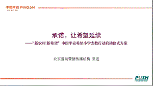 中国平安希望小学支教行动启动仪式方案16P.ppt