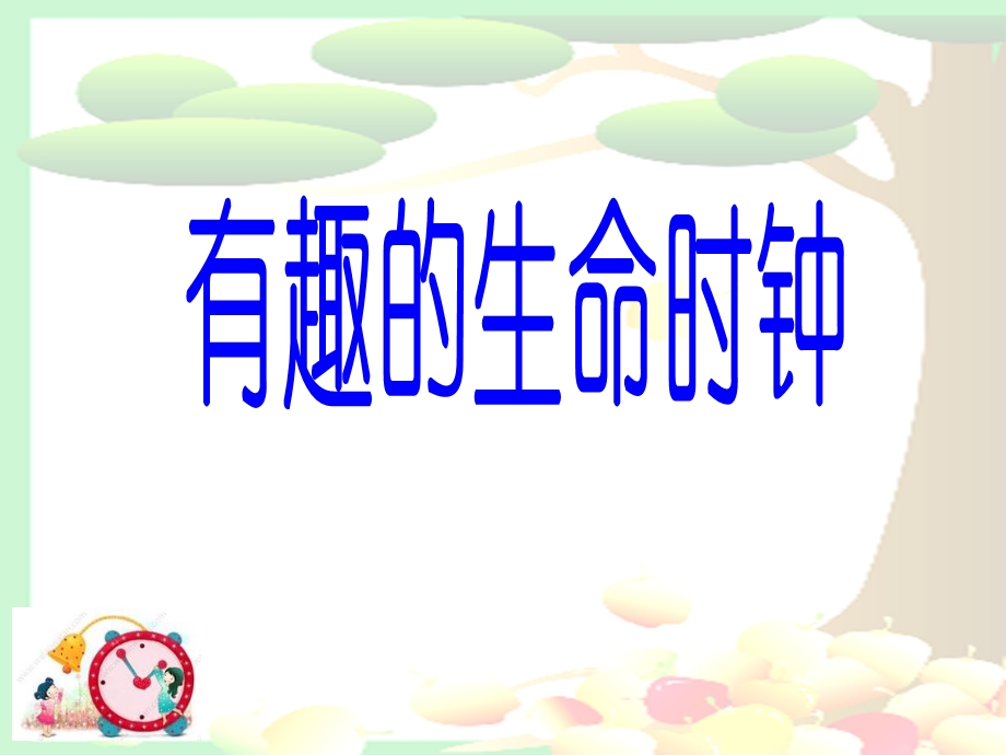 有趣的生命时钟课件 .ppt_第1页