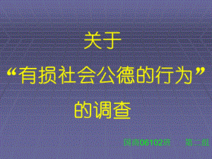 关于有损社会公德的行为的调查.ppt