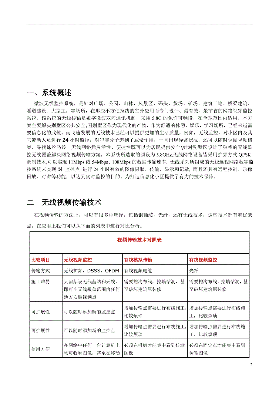 高档别墅区无线视频监控系统技术方案V1定.doc_第2页