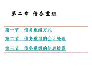 高级财务会计-债务重组.ppt