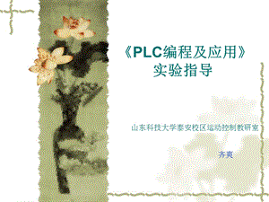 《PLC原理与应用》实验.ppt