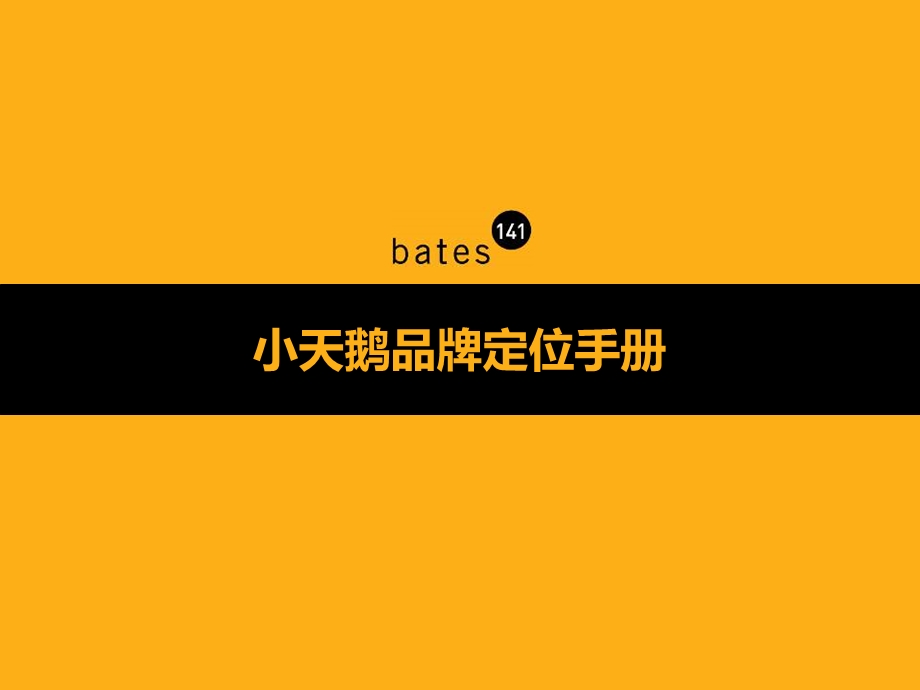 bates小天鹅品牌定位手册.ppt_第1页