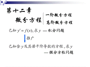 高等数学同济第五版(下)微分方程.ppt