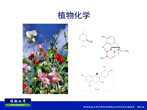 南农植物化学第一章、植物化学总论.ppt