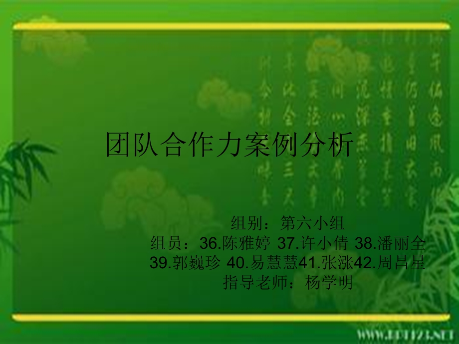 团队合作力分析.ppt_第1页