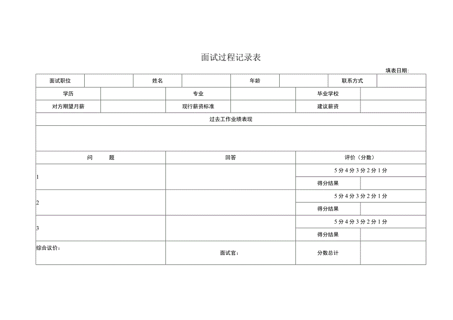 面试过程记录表.docx_第1页