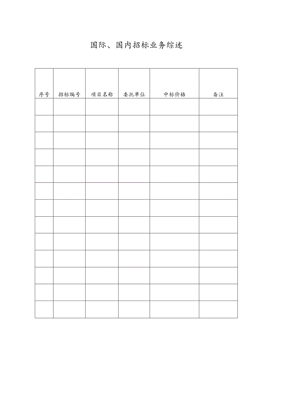 国际、国内招标业务综述.docx_第1页
