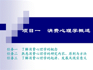 项目一消费心理学概述.ppt