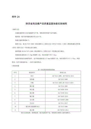 陕西省商品煤产品质量监督抽查实施细则.docx