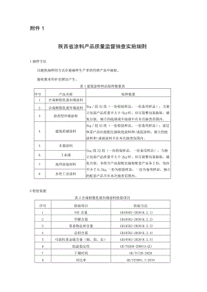 陕西省涂料产品质量监督抽查实施细则.docx