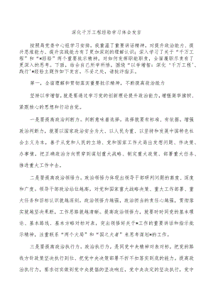 深化千万工程经验学习体会发言.docx