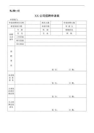 人力资源常用表单.doc