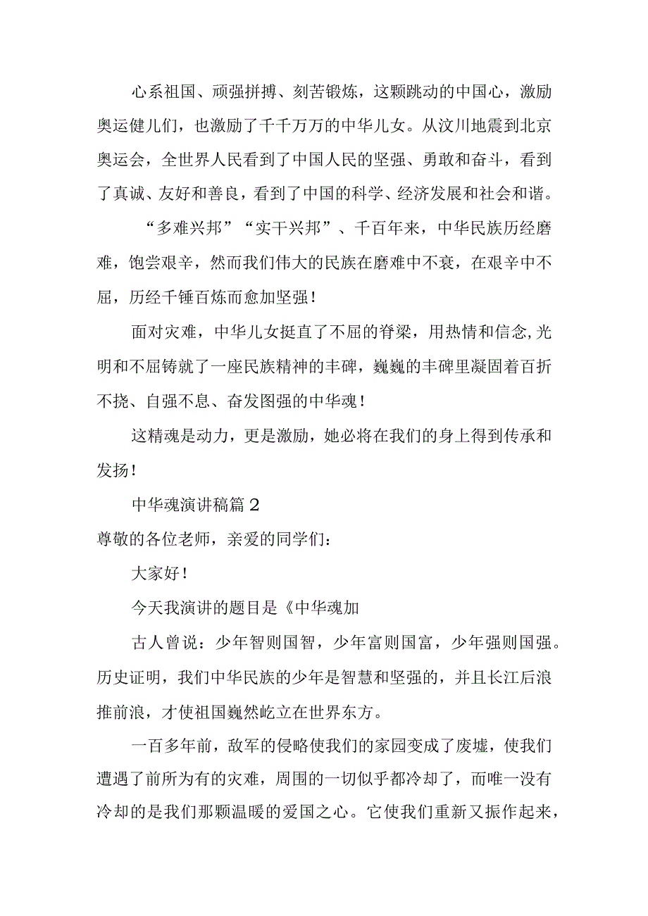 2023年整理-中华魂演讲稿范文汇总七篇.docx_第3页