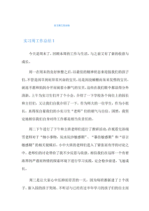 实习周工作总结.docx