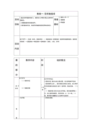 少儿篮球中级班花样抛接球教案.docx