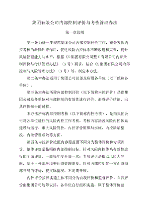 集团公司内部控制评价与考核管理办法.docx