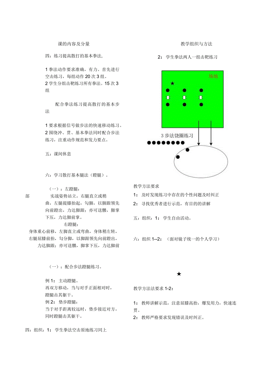 散打体育课教案初步学习散打腿法技术.docx_第3页