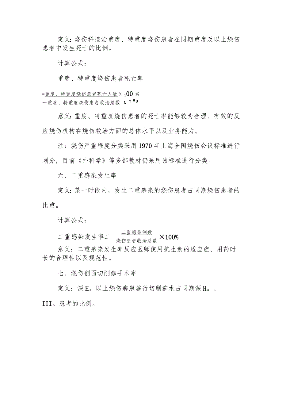 烧伤外科医疗质量控制指标（2022年版）.docx_第3页