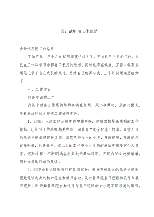 会计试用期工作总结.docx