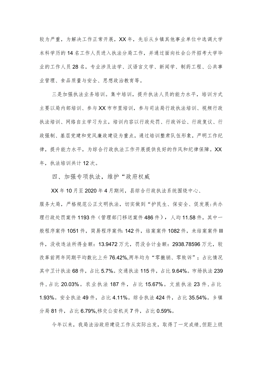 综合行政执法局法治政府建设情况报告.docx_第3页