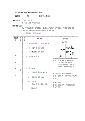 少儿篮球课次教学比赛和裁判技能实习教案.docx