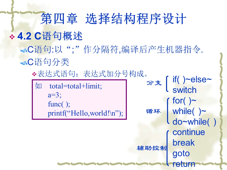 C程序设计ch04-2选择结构程序设计.ppt_第1页