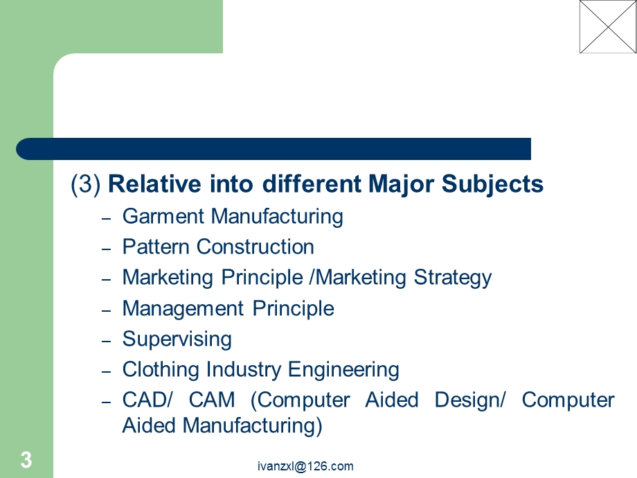 MajorEnglishIIntroduction服装专业英语.ppt_第3页