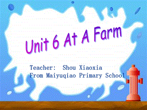 pep-四年级下册英语Unit6-farm.ppt