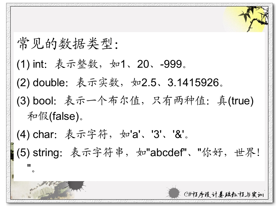 C#程序设计基础基本数据类型.ppt_第2页