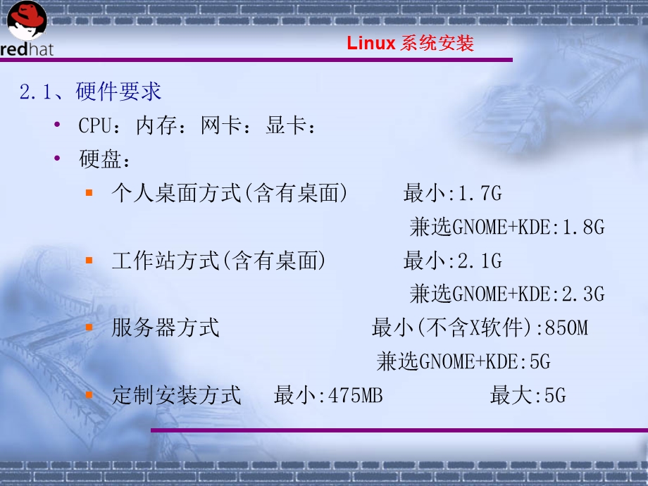 Linux操作系统案例教程电子教案第2章系统安装.ppt_第2页