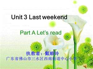 lastWeekend戴顺玲.ppt