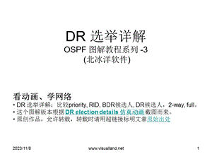 OSPFDR选举详解(VisualLandOSPF动画系列3).ppt