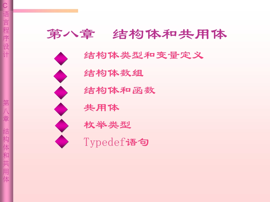 C语言课件(王曙燕)chp8结构体与共用体.ppt_第1页