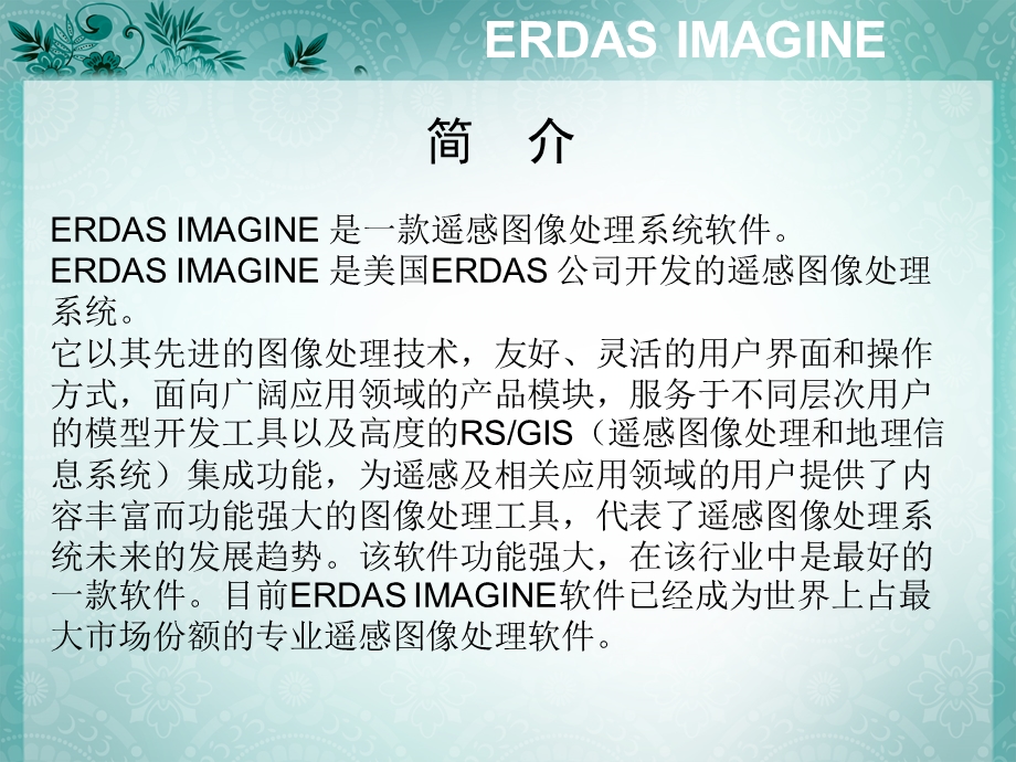 ERDAS入门基础教程-软件介绍.ppt_第2页