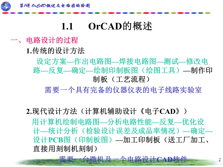 OrCAD概述及电路图的绘制.ppt_第2页